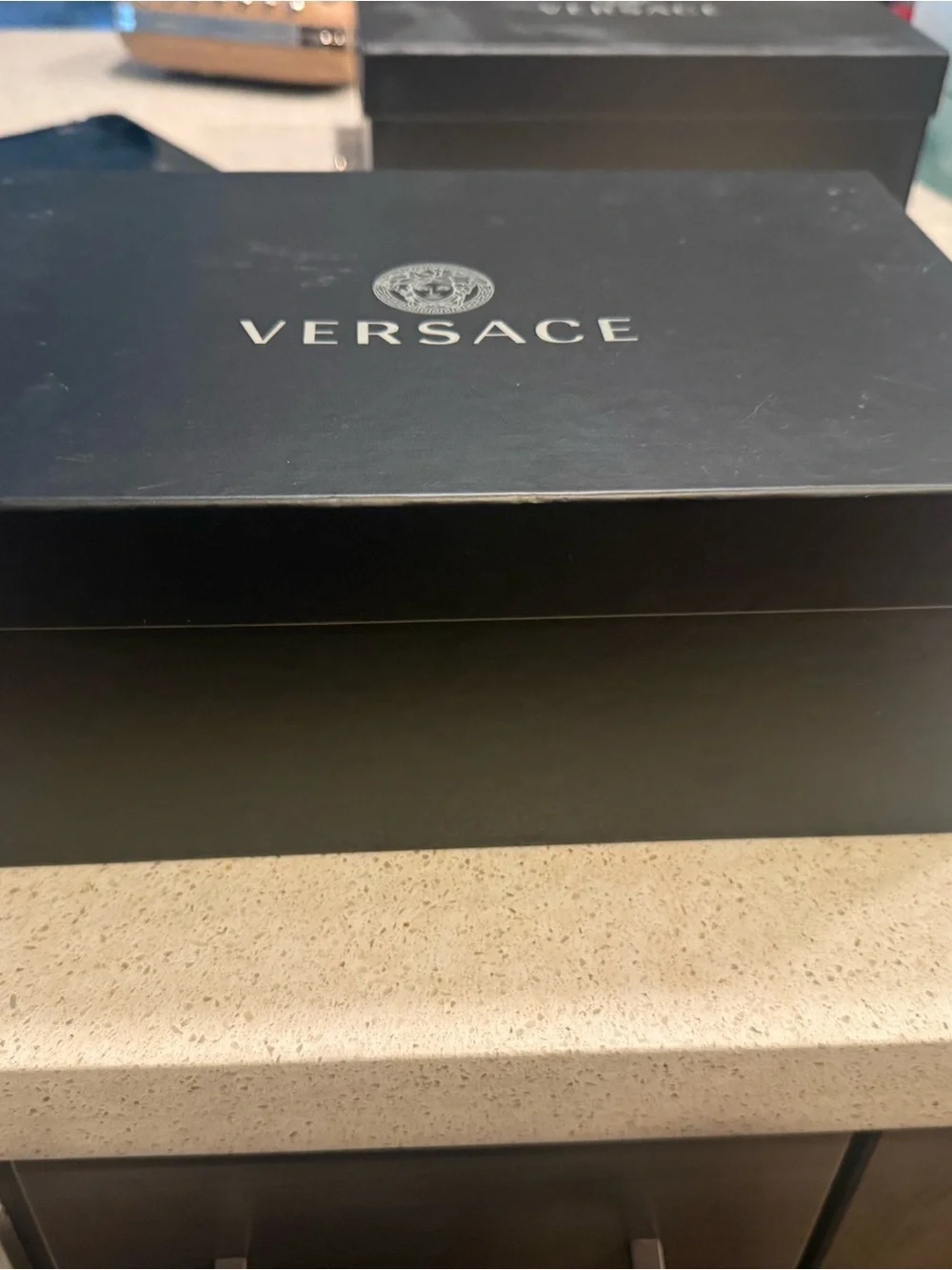 Versace Black Box with Silver Logo